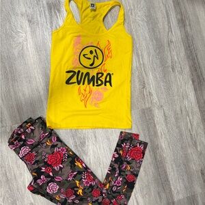 Zumba Tank Top and and Leggins